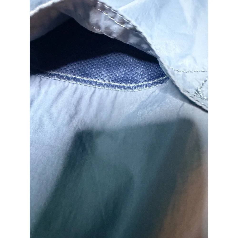 Ozark Trail mens sz L Blue Hiking short sleeve nylon shirt outdoors